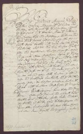 Markgraf Friedrich VII. Magnus von Baden-Durlach verkauft an Johann Schellenberger die obere Mahlmühle mit Zugehör