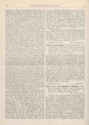 484 [Rezension] Peake, A. S. (Ed.), Jeremiah and Lamentations. Vol. II. Jeremiah XXV to LII