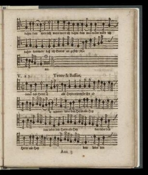 V. Lobet den Herrn (a 2. Tenor & Bassus)
