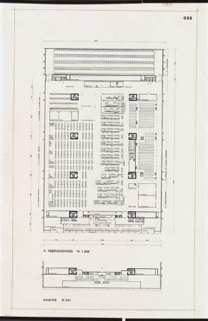 Forschungszentrum der Schering AG, Berlin-Wedding Erweiterung: Grundrisse 3. OG und Zwischengeschoss, 1:200