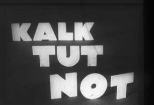 Schulungsmaterial/Lehrmittel: Filmband "Kalk tut Not, I. Teil. Das Werden und Vergehen des Kalkes in der Natur"