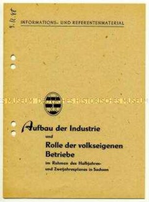 Informations- und Referentenmaterial zum Halbjahres- und Zweijahresplan in Sachsen