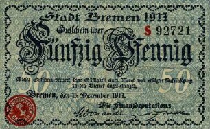 Gutschein - 50 Pfennig