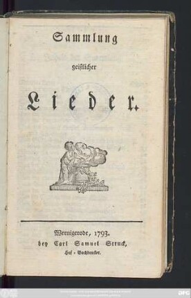 Sammlung geistlicher Lieder