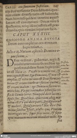 Caput XXXIII. Quomodo Anima Devota Deum contempletur ceu aeternam Sapientiam