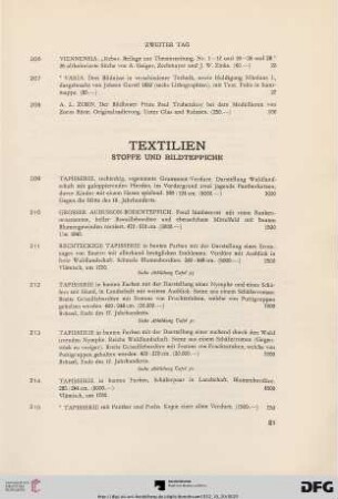 Textilien (Nr. 209-233)