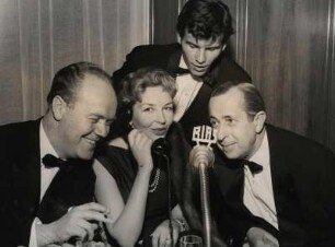 Gespräch mit O.W. Fischer. Fritz Tillmann, Odile Versois, Horst Buchholz, Harald Braun