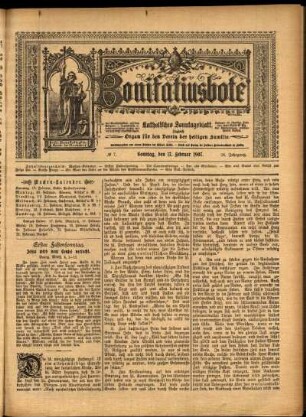 Erste Ausgabe vom Sonntag, den 17. Februar 1907.