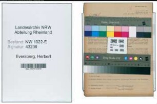 Entnazifizierung Herbert Eversberg , geb. 15.04.1912 (Stadtinspektor)