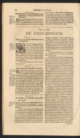 Sectio III. De Concubinatu.