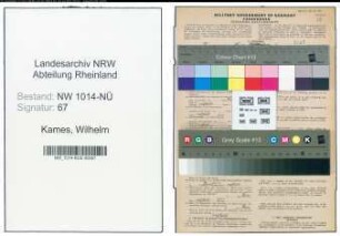 Entnazifizierung Wilhelm Kames , geb. 06.02.1902 (Schlosser)