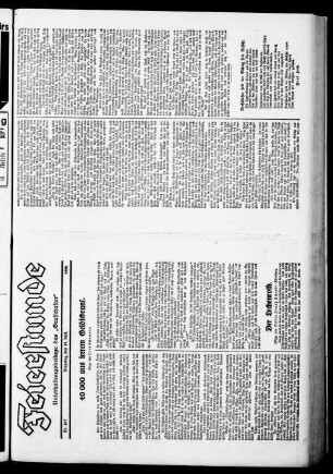 Die Feierstunde. 1919-1939