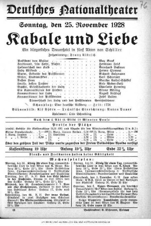 Kabale und Liebe