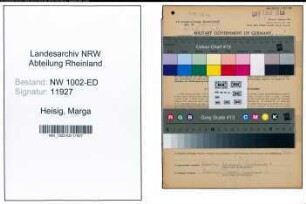 Entnazifizierung Marga Heisig, geb. 26.06.1912 (Lehrerin)