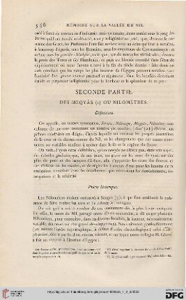 Seconde partie: Des Mequâs ou Nilomètres