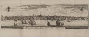 Ansicht von Amsterdam, Kupferstich, 1659 : Amsterdam / [Martin Zeiller. Caspar Merian]. - [Franckfurt am Mayn] : [C. Merian] , [1659]. - 1 Kunstbl. : Kupferst. ; 71 x 19 cm