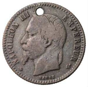 Fundmünze, 50 Centimes (FRF), 1864