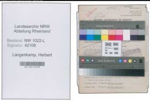 Entnazifizierung Herbert Langenkamp , geb. 15.12.1913 (Kaufmann)