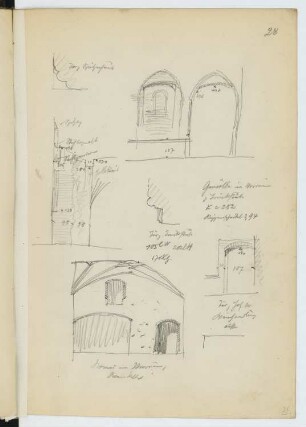 Rathaus, Gardelegen: Details (aus: Skizzen- und Fotoalbum 28)