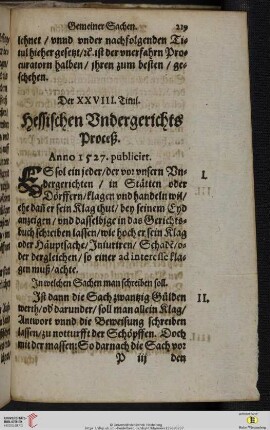 Der XXVIII. Titul