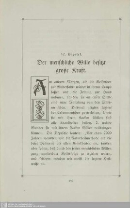 42. Der menschliche Wille besitzt große Kraft.
