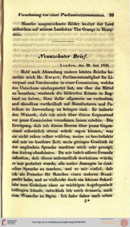 Neunzehnter Brief