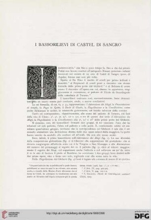 11: I bassorilievi di Castel di Sangro