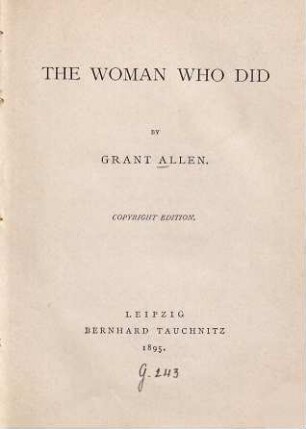 The woman who did