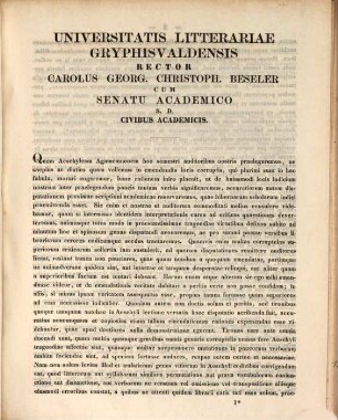Index scholarum in Universitate Litteraria Gryphiswaldensi ... habendarum, WS 1854/55