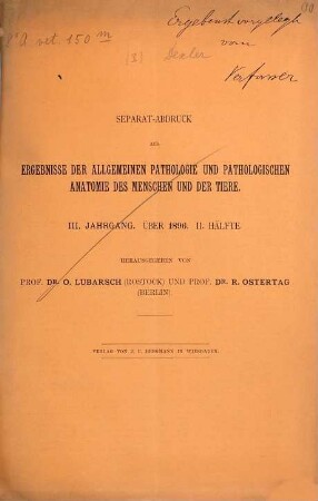 Kleine Schriften Sonderabdrucke u. dergl., 3