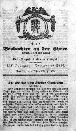 13. Stück, 26. März 1855