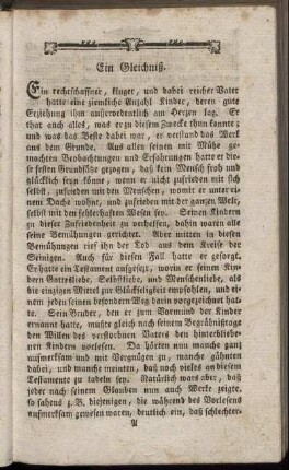 Ein Gleichniß.