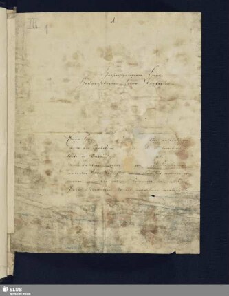 Nr.1) Brief Georg Moritz Godtschalck an A. W. Schlegel; dat. Koblenz, 07.05.1827