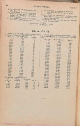 Steuer-Tarif.