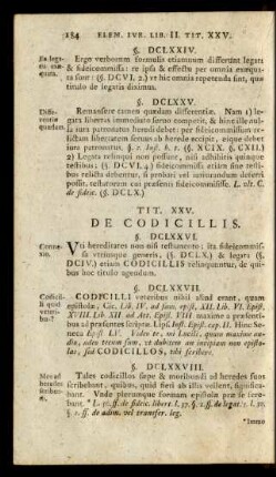 Tit. XXV. De Codicillis