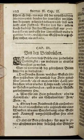 Cap. III. Von den Beinbrüchen.