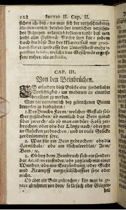 Cap. III. Von den Beinbrüchen.