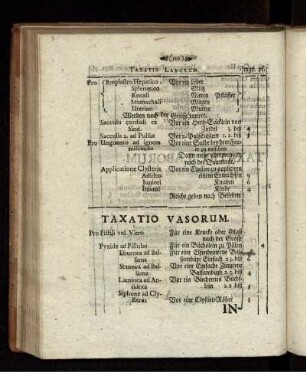 Taxatio Vasorum