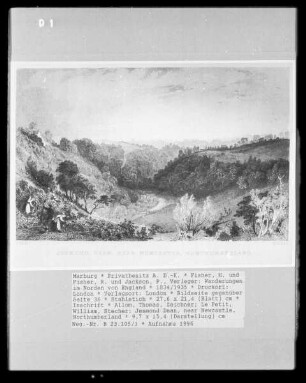 Wanderungen im Norden von England, Band 2 — Bildseite gegenüber Seite 36 — Jesmond Dean, near Newcastle, Northumberland