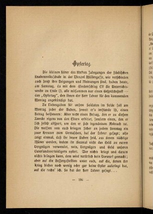 104-121, Opfertag. - Buße für Fremdwörter.