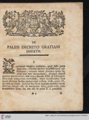 De Paleis Decreto Gratiani Insertis