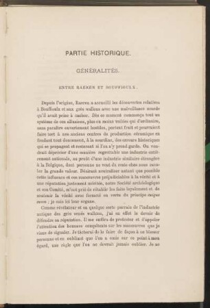 Généralités.