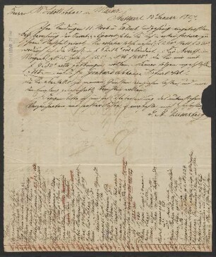Brief an B. Schott's Söhne : 13.01.1827