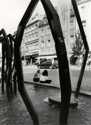 Auf dem Marienplatz in Ravensburg