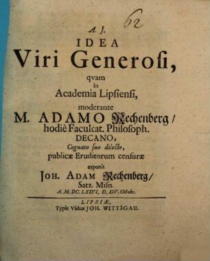 Idea viri generosi