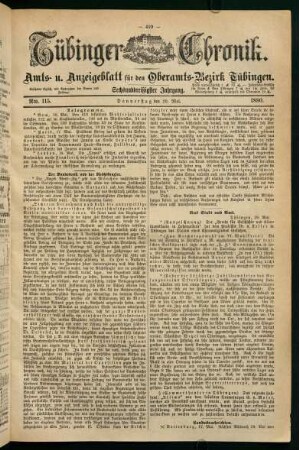 20. Mai (Nro. 115) - 25. Mai (Nro. 119)
