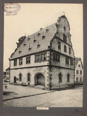 Altes Rathaus, Bürgstadt: Fassade des Renaissancebaus (1590-92)