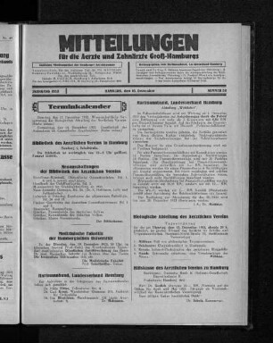 Jahrgang 1933, Hamburg, den 10. Dezember, Nummer 50