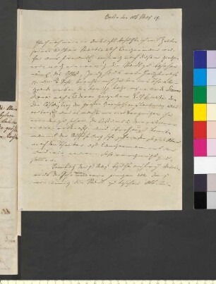 Brief von Goethe, August von an Goethe, Johann Wolfgang von