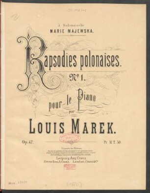 No. 1: op. 47